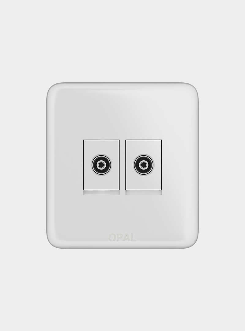 Double TV Sockets - RW - product image