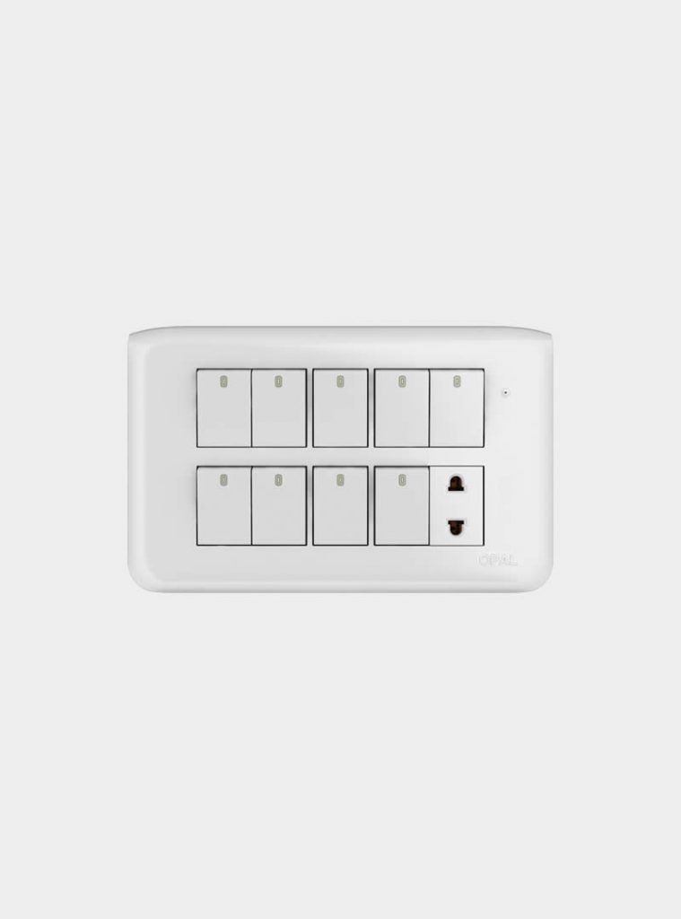 9 Switches + 1 Socket – OPAL ELECTRIC