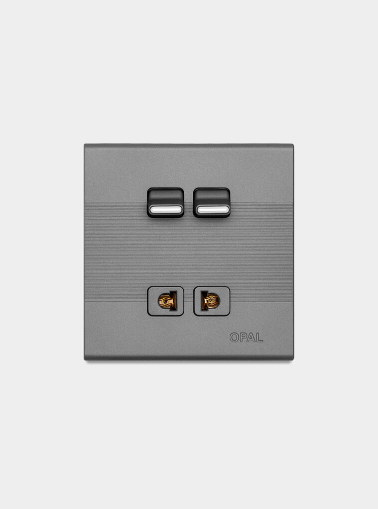 2 Switches + 1 Socket – OPAL ELECTRIC